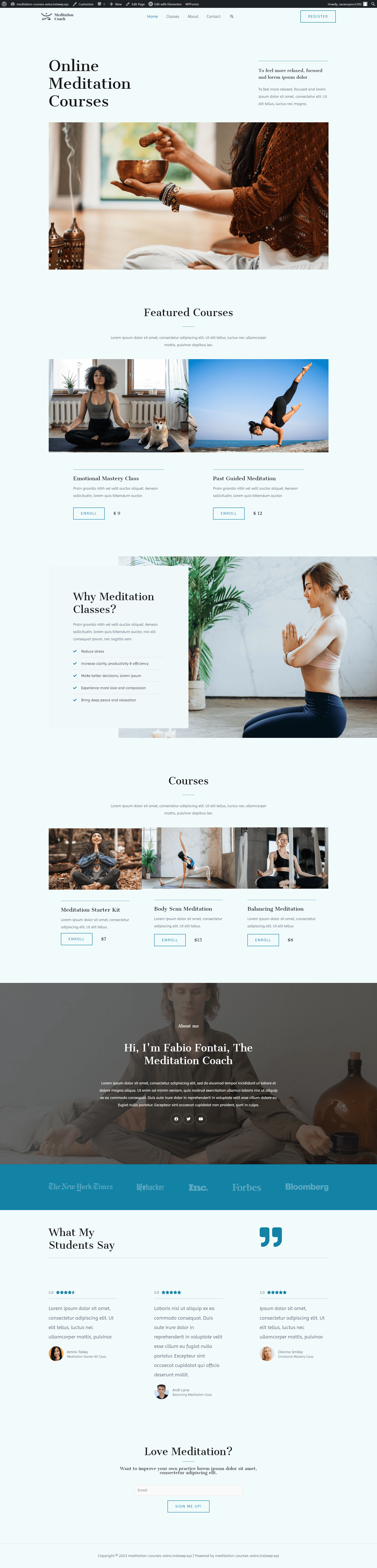 Meditation Courses screenshot
