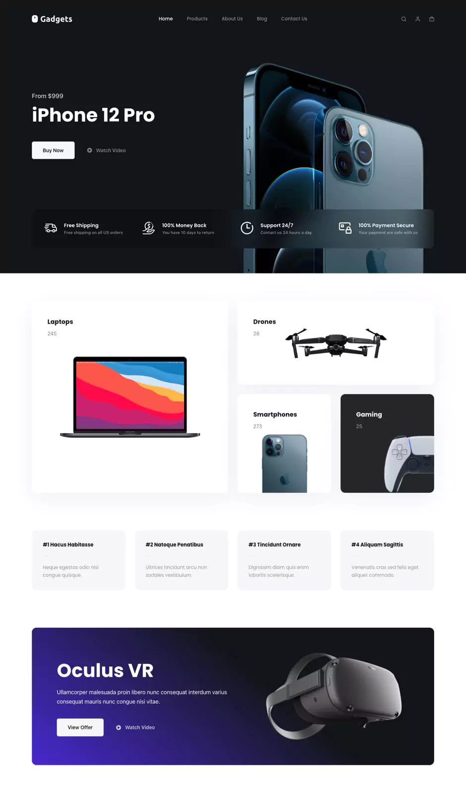 Gadgets screenshot
