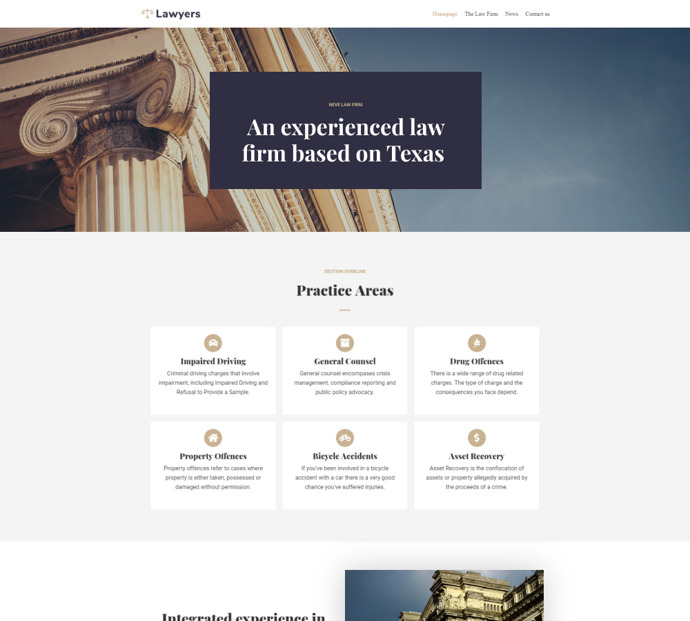 Law Firm screenshot