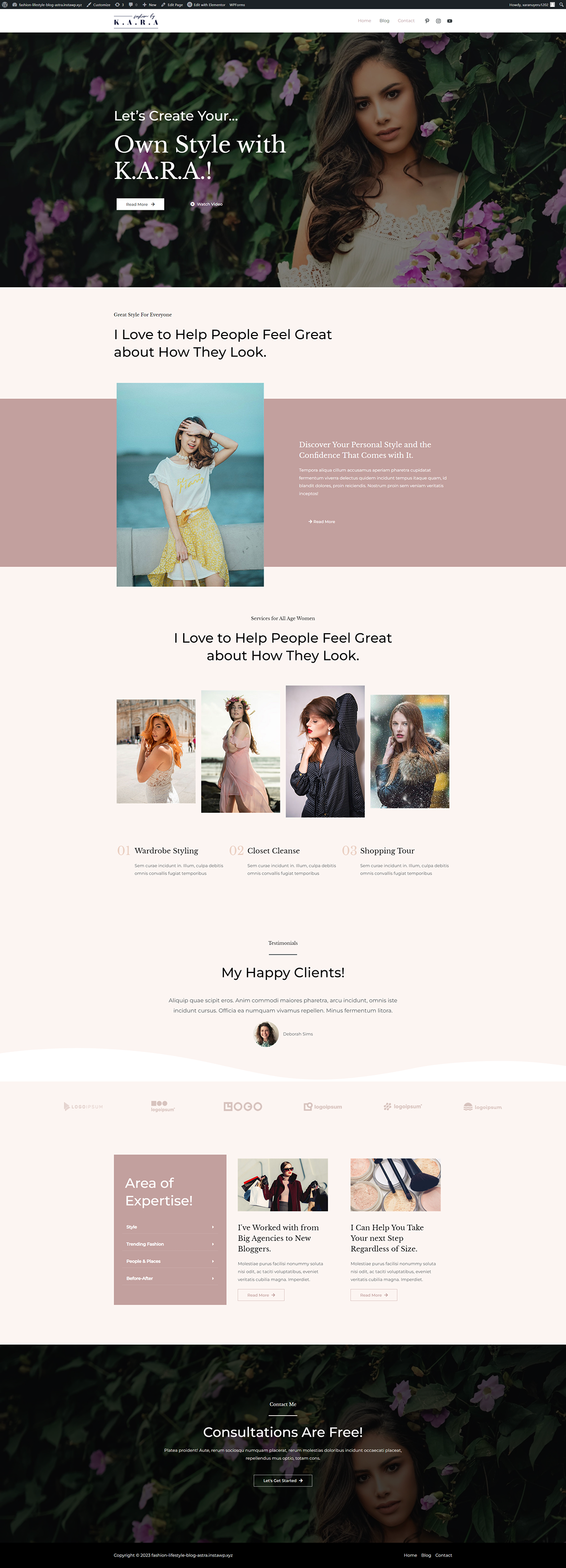 Fashion Lifestyle Blog screenshot