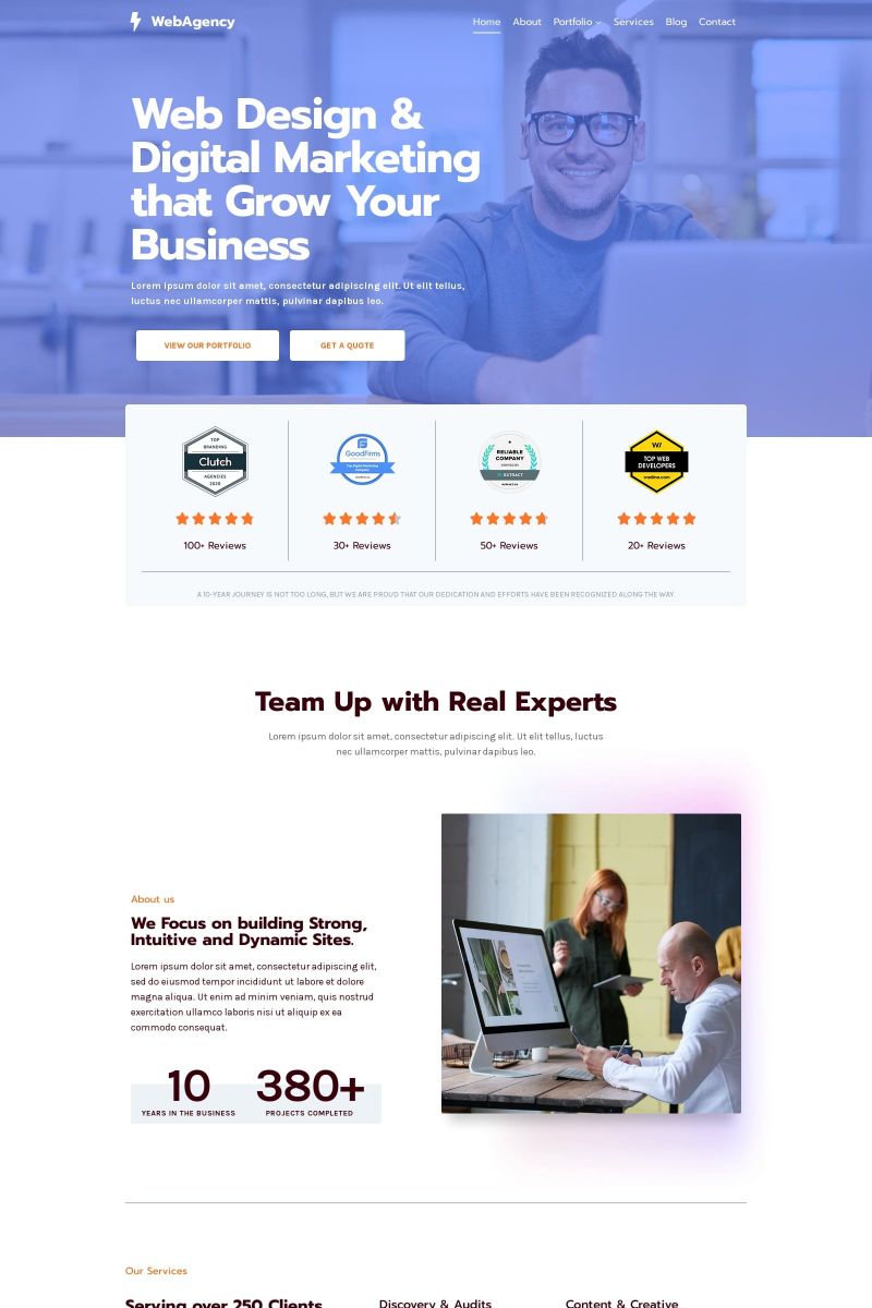 Web Agency screenshot