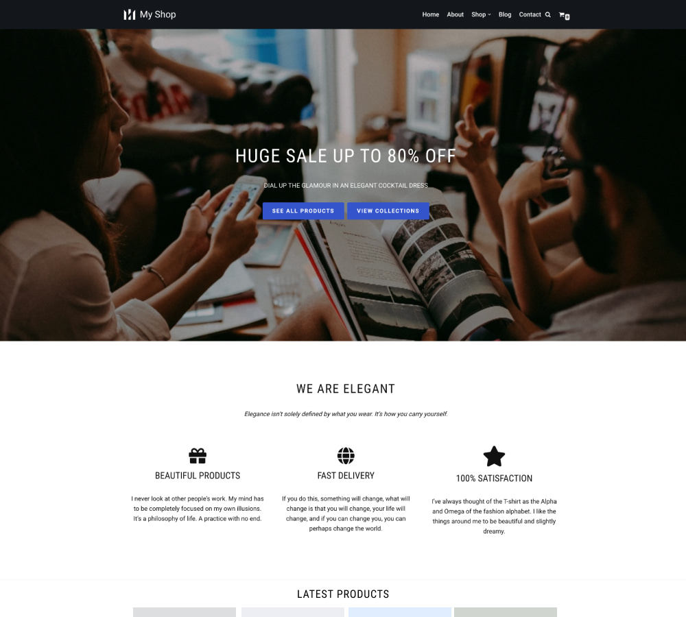 Shop screenshot