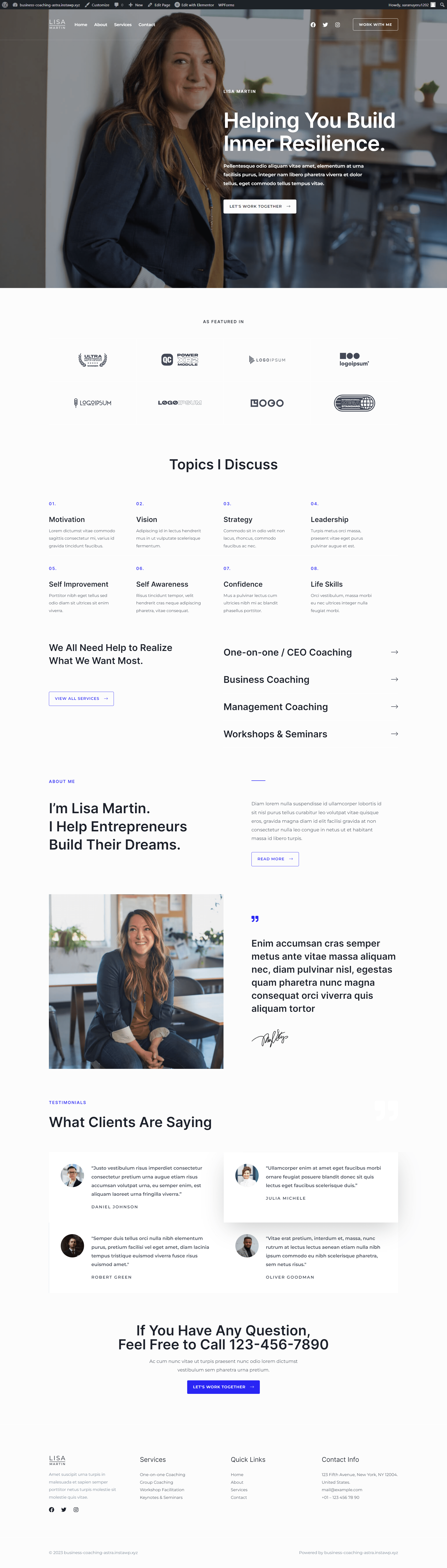 Business Coaching & Consulting screenshot