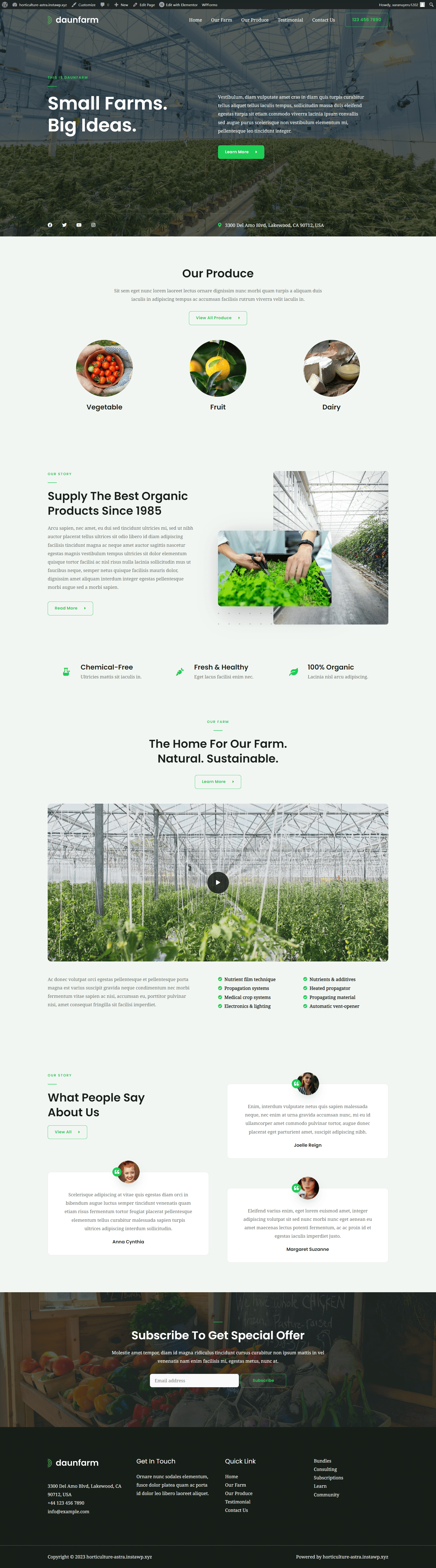 Horticulture screenshot