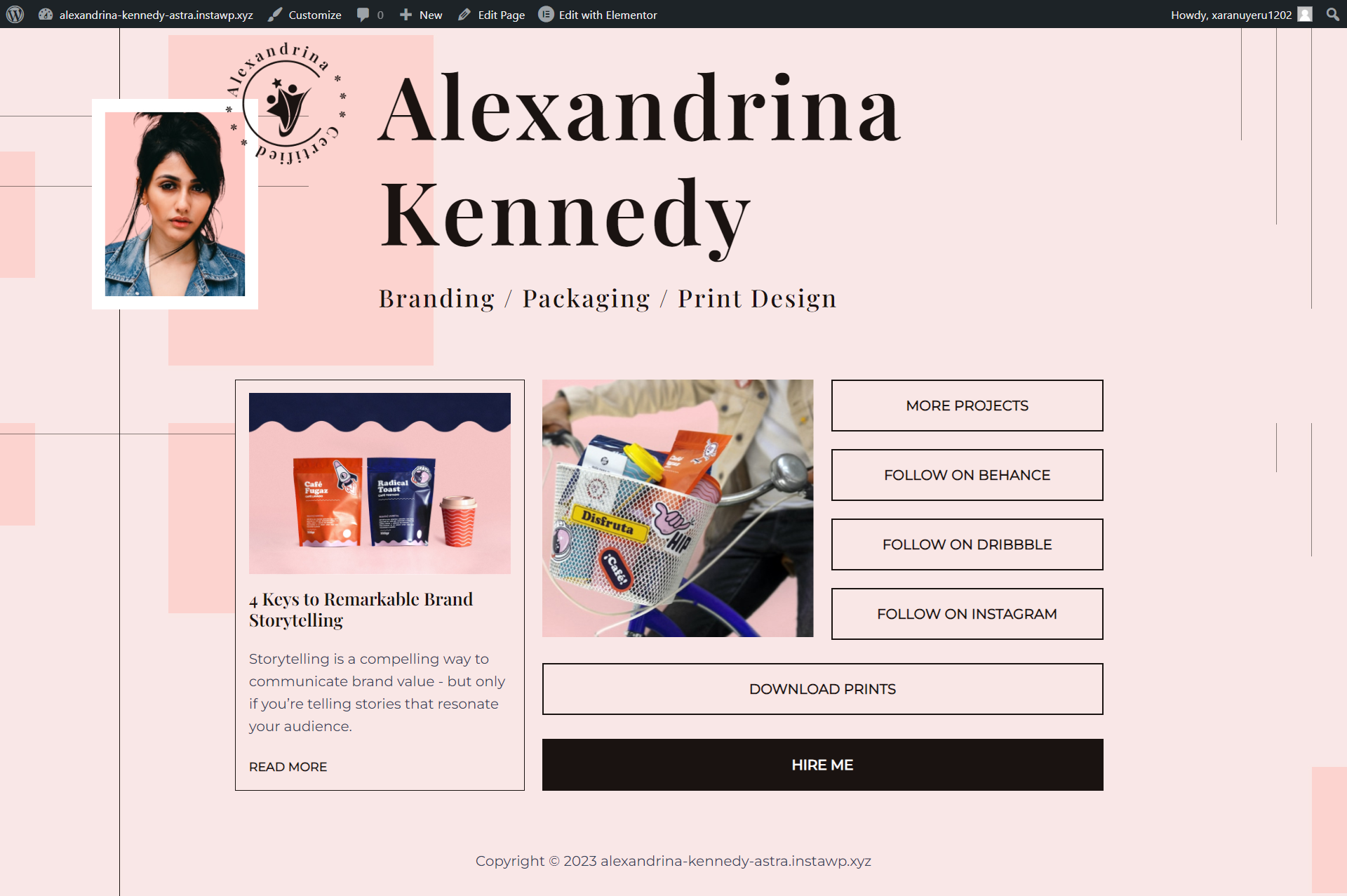 Alexandrina Kennedy – Designer by Astra screenshot