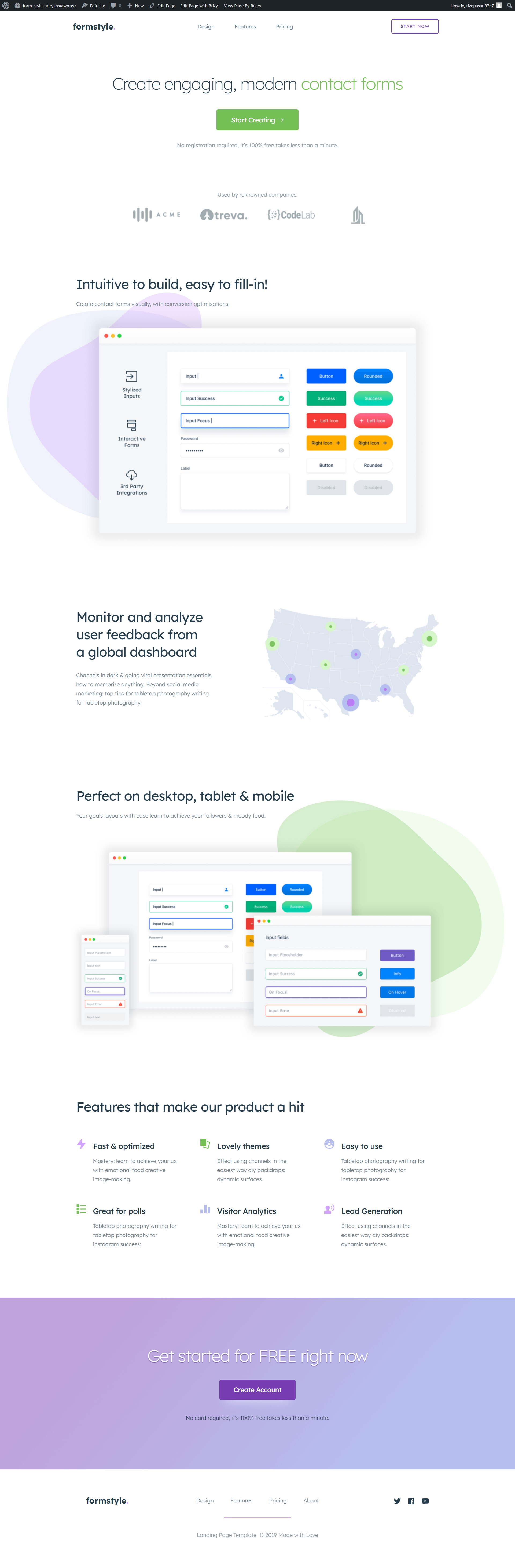 Form Style screenshot