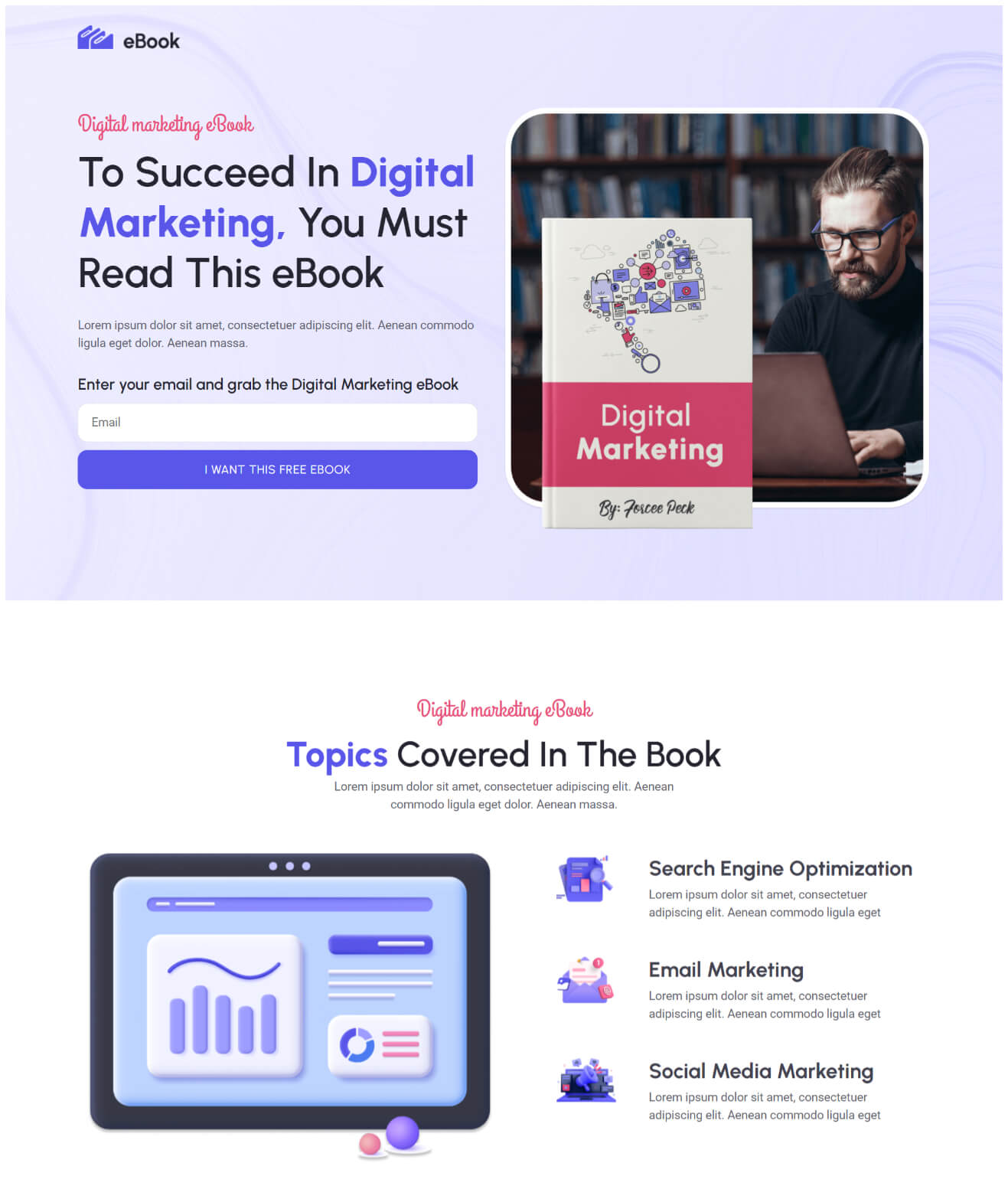 Ebook Funnel screenshot