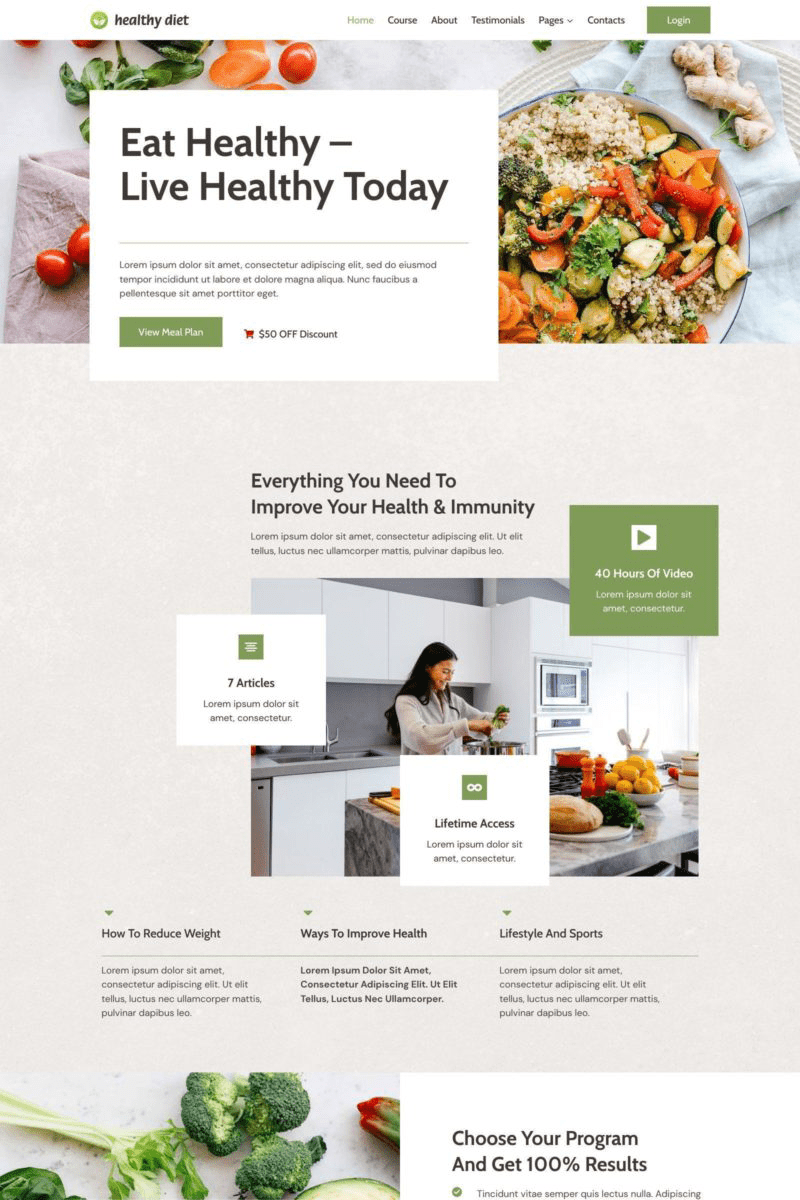 Nutrition Course screenshot