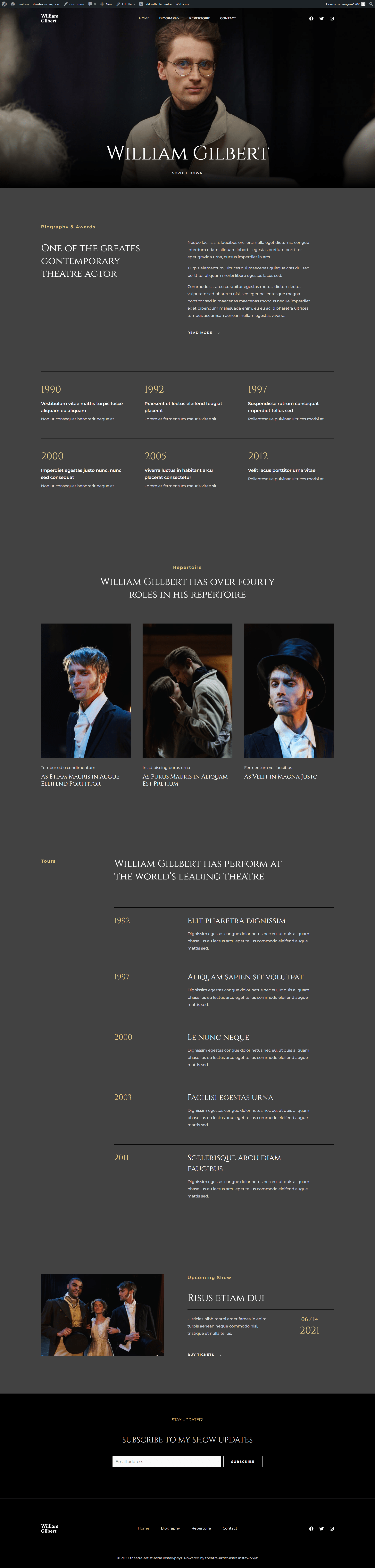 Theatre Artist screenshot