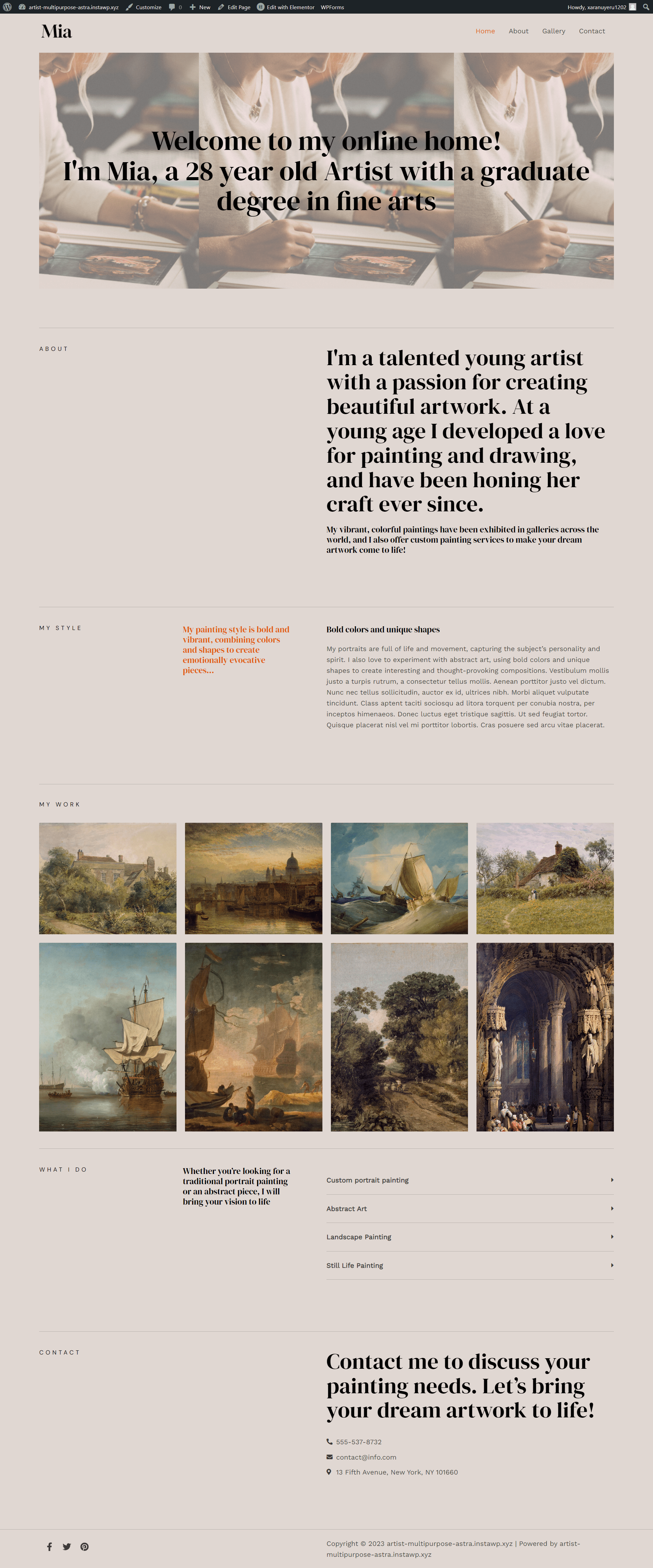 Artist Multipurpose screenshot
