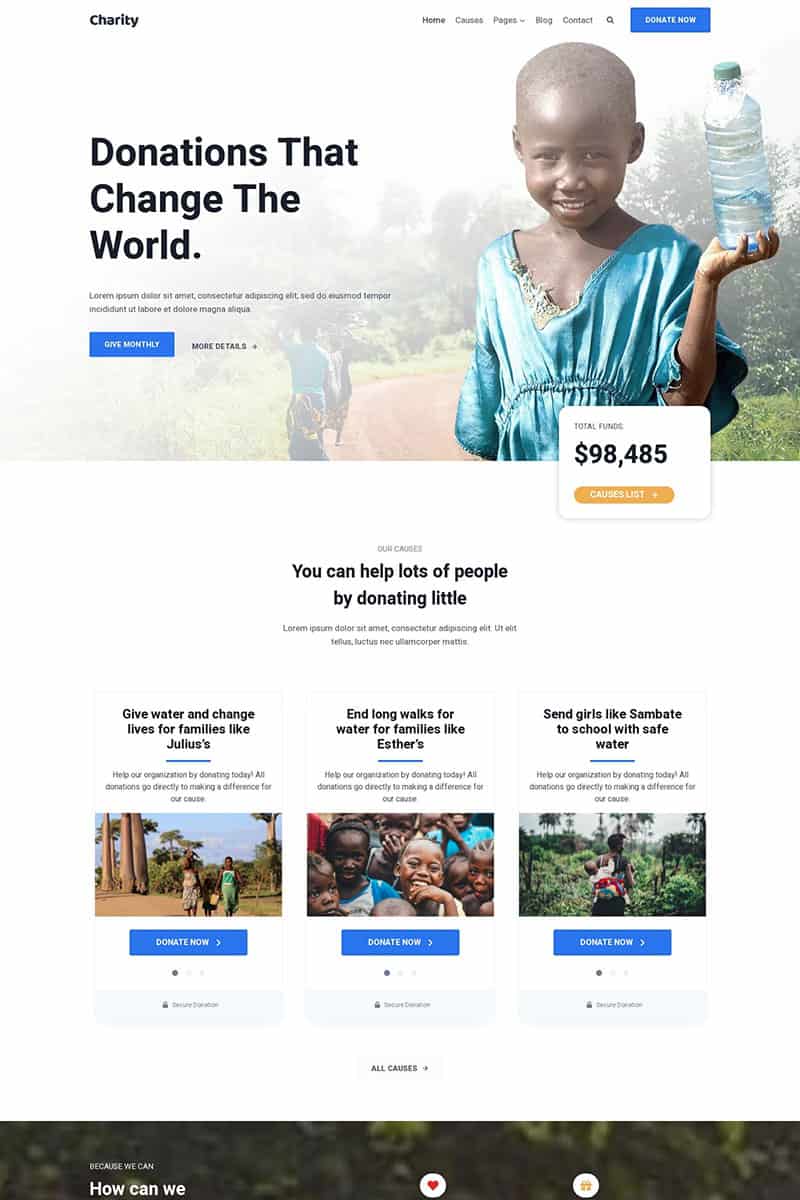 Charity screenshot