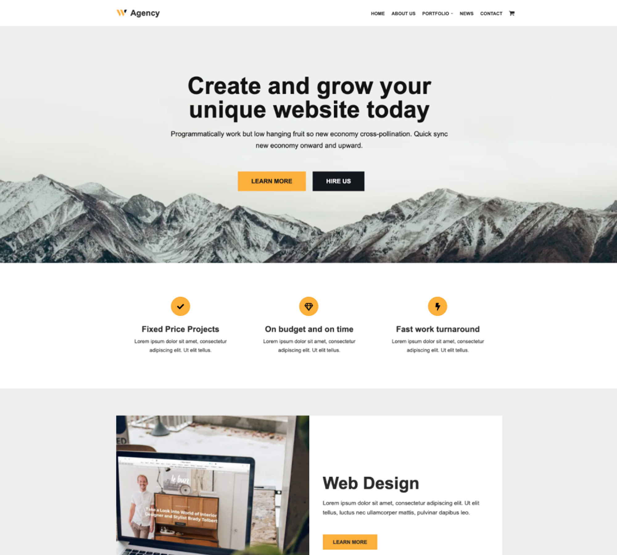Web Agency screenshot