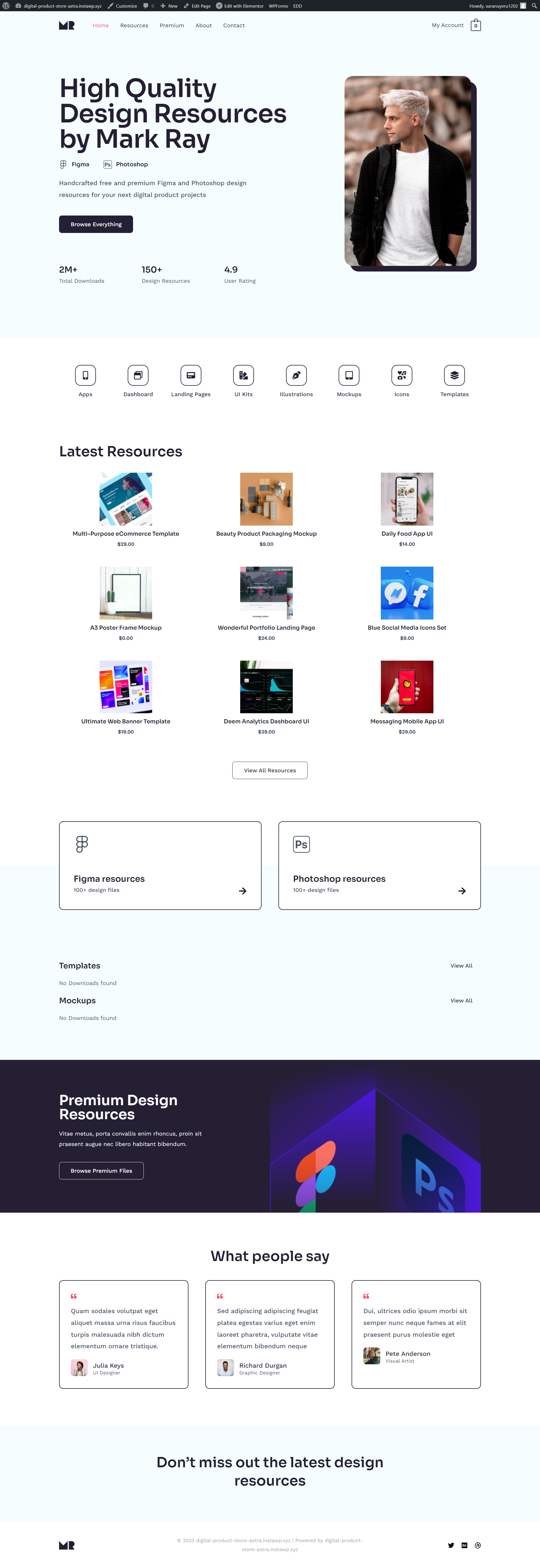Digital Product Store screenshot