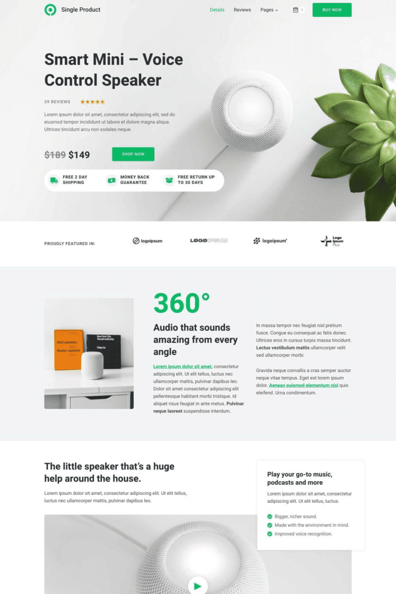 Single Product screenshot