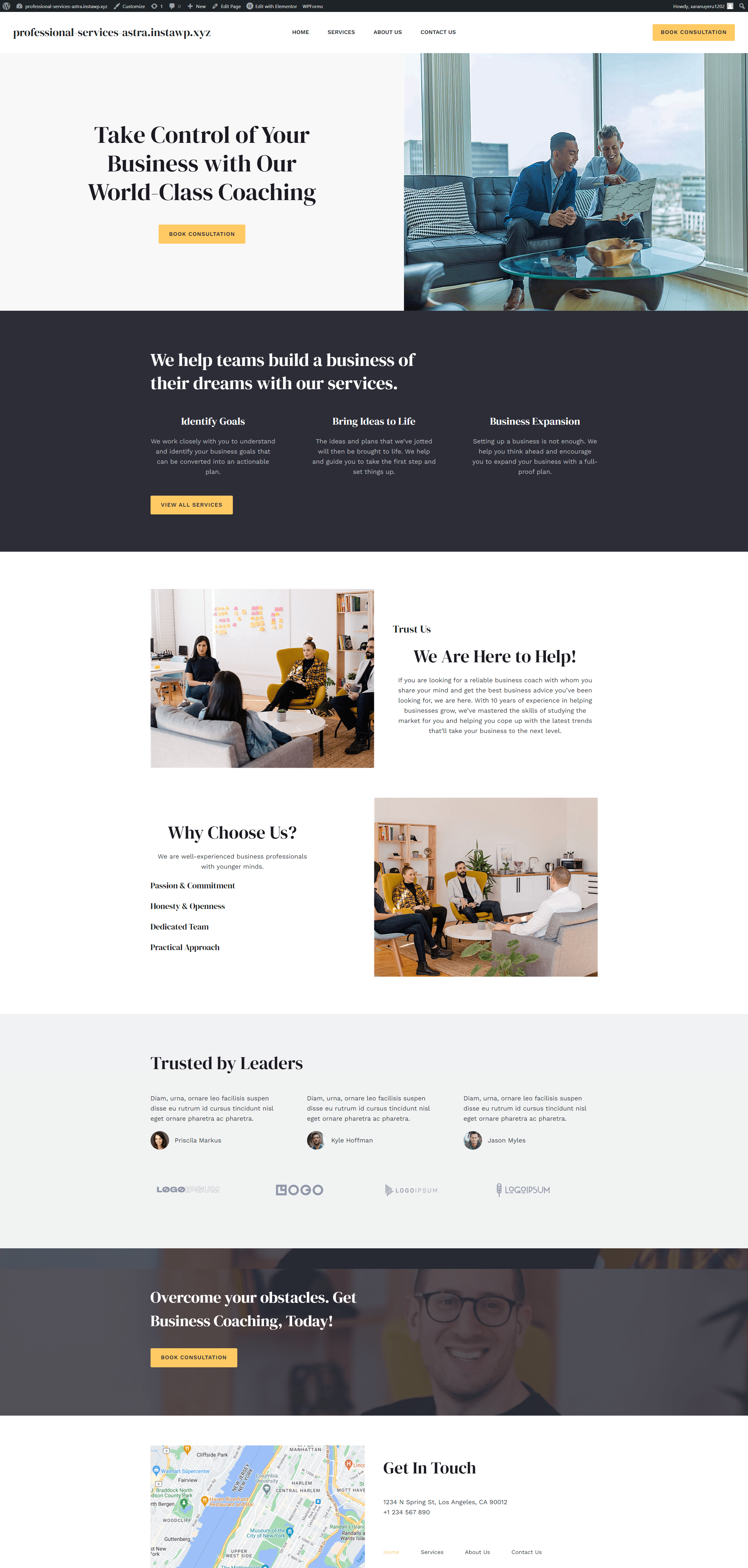 Professional Services by Astra screenshot