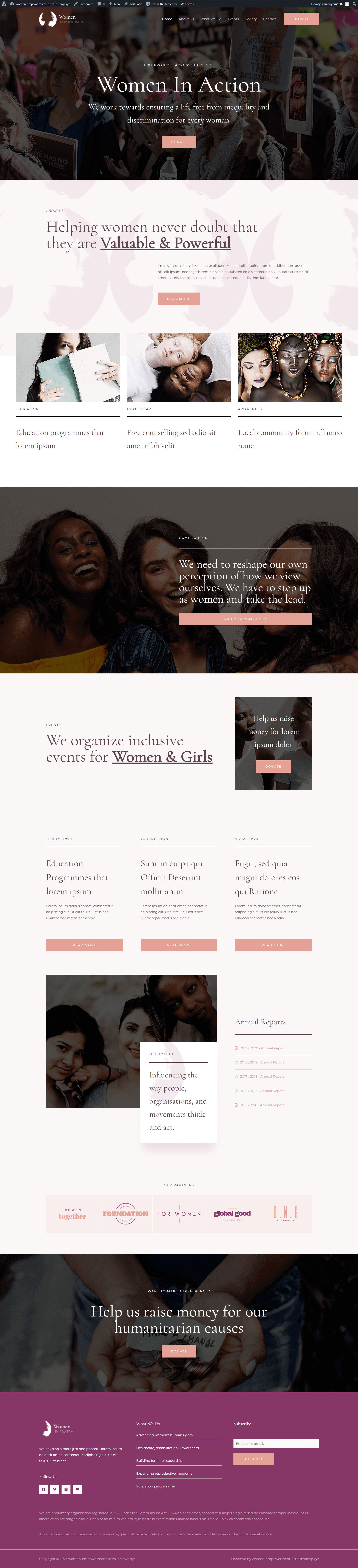 Women Empowerment NGO screenshot
